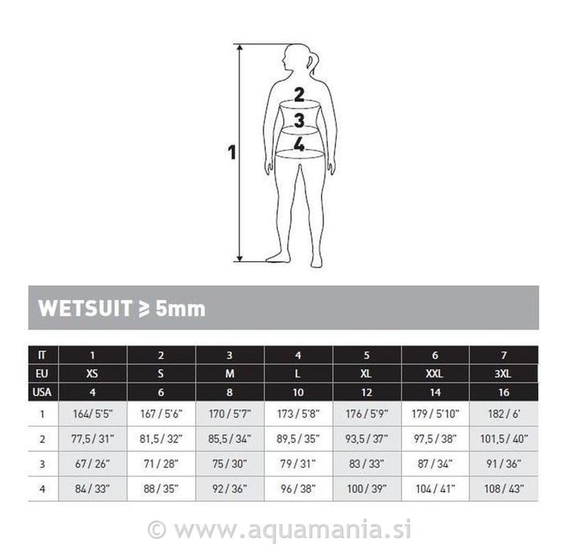 WETSUIT 7mm - EVOLUTION - SHE DIVES